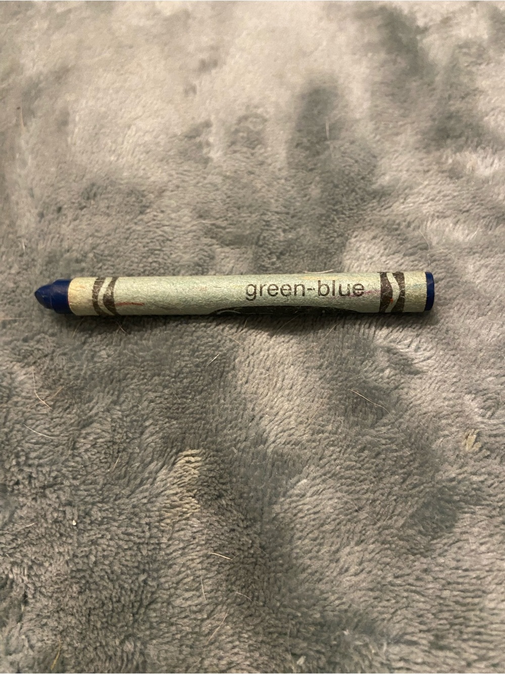 Vintage 1980s retired Green-Blue Crayon